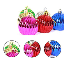 12 pçs/lote Decoração Da Árvore de Natal Bola Bola Pendurado Xmas Party Ornamento enfeites para Casa decorações de Natal lâmpada de abóbora 2024 - compre barato