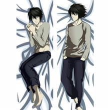 Funda de almohada de Anime japonés DEATH NOTE Lawliet & Yagami, cobertor de almohada para el cuerpo, funda de almohada para abrazar el cuerpo 2024 - compra barato