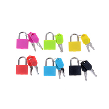 New 6 colors Small Mini Strong Steel Padlock Travel Tiny Suitcase Lock with 2 Keys 2024 - buy cheap
