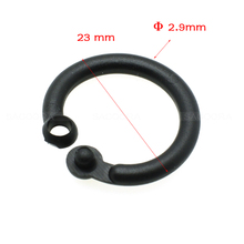 23mm Practical Black Plastic Sliding Shower Curtain Ring Snap On Button Clip 2024 - buy cheap