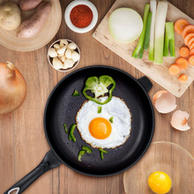 Антипригарная сковорода из алюминиевого сплава с ручкой из смолы, кухонная посуда, Кухонный Контейнер для яиц, кастрюли 2024 - купить недорого