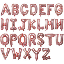Globos de letras del alfabeto de 16 pulgadas para niños, decoración de fiesta de cumpleaños, globo de aluminio, suministros de fiesta de boda 2024 - compra barato