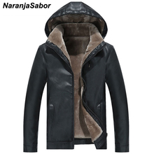 NaranjaSabor-Chaqueta de piel sintética para hombre, abrigo grueso y cálido de piel sintética, informal, para invierno, 2020 2024 - compra barato