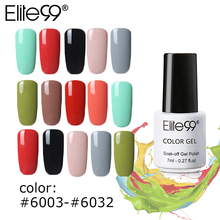 Elite99 7 мл один шаг ногтей гель лак 60 цветов 3 в 1 длительный УФ Гель-лак для полировки ногтей лак дизайн 2024 - купить недорого