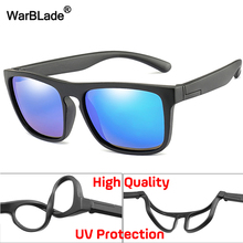 WarBlade-gafas de sol cuadradas polarizadas para niños y niñas, lentes suaves de sílice, a prueba de roturas, UV400, 2019 2024 - compra barato