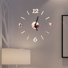 3D DIY римские цифры акриловые зеркальные настенные стикеры Часы домашний декор настенные наклейки декор для гостиной кварцевые иглы Бесплатная доставка 2024 - купить недорого