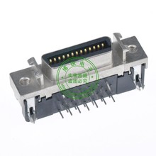 High quality MDR connector 26Pin 90 degree bend feet female groove weld plate type SCSI connector CN 2024 - buy cheap