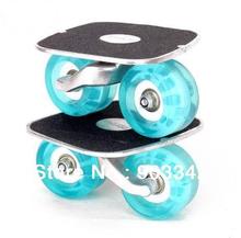 Free shipping drift skates freeline skates aluminium deck board with high quality flashing PU wheel 2024 - buy cheap