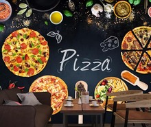 Пользовательские росписи 3D личность пиццерия доска газетный фон стены 2024 - купить недорого