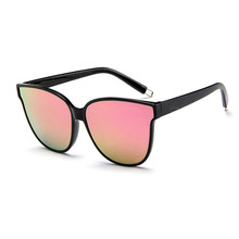 Модные женские розовые солнцезащитные очки «кошачий глаз», новинка 2018, трендовые стильные очки, женские зеркальные Модные женские очки, очки для вождения AABO01 2024 - купить недорого