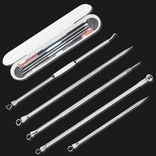 5 Pcs Blackhead comedone Acne Remover Tool Kit Pimple Blemish Extractor Acne Removal Needle Skin Care Tool Premium 2024 - buy cheap