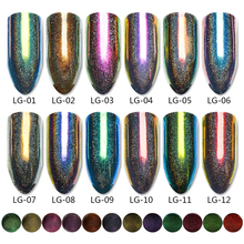 Holographic Nail Glitter Powder Dust Laser Nail Decorations DIY Manicure Nail Art Design Powder Dust Holo Shimmer Nail Glitters 2024 - buy cheap