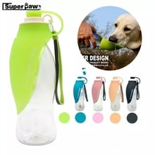 580ml Portable Pet Dog Water Bottle Folding Travel Outdoor Cat Feeding Drinking Cup Bowl Dispenser Puppy Squeeze Bowl YZD01 2024 - buy cheap