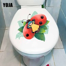 YOJA 22.5X22.1CM Home Decor Wall Sticker Toilet Decal The Lovely Little Angel Sleeping On The Insect T5-1369 2024 - buy cheap