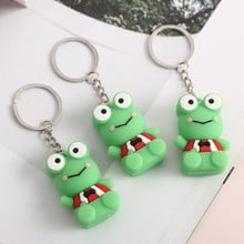 20PCS Creative gift cute little frog couple key holder female bag pendant male car key chain charm jewelry key ring 2024 - buy cheap