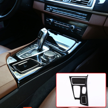 For BMW 5 Series F10 2014-2016 520li 525li 530li ABS Center Console Gear Shift Cover Trim Car Accessories 2024 - buy cheap