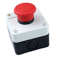 Interruptor de botón de parada de emergencia, caja de control a prueba de agua, NC, 22MM 2024 - compra barato