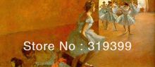 Reprodução de pintura a óleo em tela de linho, dançarinos de escalar escadas de ladgás, frete grátis, artesanal, alta qualidade 2024 - compre barato