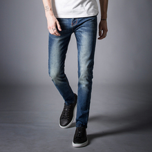 2018 New Men's Fashion Jeans Business Casual Stretch Slim Jeans Classic Denim Pants Trousers 2024 - buy cheap