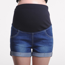 Summer Maternity Short Pregnant Denim Jean Mommy Clothing Pregnancy Jeans Maternity clothes 2024 - купить недорого