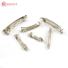 (16267)20PCS 40MM 50MM 60MM 80MM Imitation Rhodium Steel Hair Jewelry Hair Clips Diy Jewelry Findings Accessories Wholesale 2024 - buy cheap