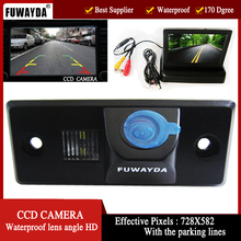 Автомобильная камера заднего вида FUWAYDA, парковочная CCD-камера HD для PORSCHE CAYENNE VW SKODA FABIA TIGUAN TOUAREG, складной ЖК-монитор 4,3 дюйма 2024 - купить недорого