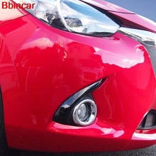 Bbincar-acessório para autos, lâmpada frontal cromada, farol de neblina, guarnição para mazda 2 mazda2, demio, dj 2014, 2015, 2016 2024 - compre barato