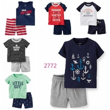 Ropa de bebé de ballena azul, conjunto de ropa de dormir, 6, 9, 12, 18, 24 meses, camiseta, pantalones cortos a cuadros, conjuntos de algodón de verano 2024 - compra barato