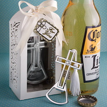 Abridor de botellas de cerveza de Metal cruz creativa favores y regalos personalizados para suministros de fiesta de boda 2024 - compra barato