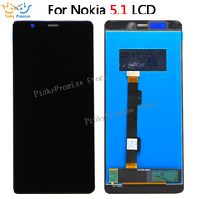 ЖК-дисплей и дигитайзер сенсорного экрана в сборе, для Nokia 5,1 5 (2018) TA-1061 TA-1075 TA-1076 TA-1081 TA-1088, черный с набором 2024 - купить недорого