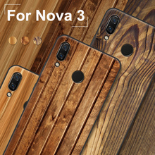 Para Huawei Nova 3 funda de teléfono suave de grano de madera de moda para Huawei Nova3 funda para Huawei PAR-AL00 carcasa de protección fundas 2024 - compra barato