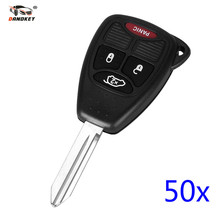 DANDKEY 50x For Chrysler 300 Aspen For Dodge Dakota Durango For Jeep Grand Cherokee Commander 4 Buttons Remote Car Key Shell 2024 - buy cheap