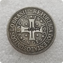 1900 Бразилия 400 Реис монеты КОПИЯ памятные монеты-Реплика монеты медаль коллекционные монеты 2024 - купить недорого