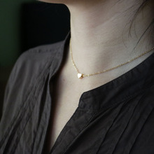 Женское Ожерелье с кулоном в виде сердца, золотистого и серебристого цвета 2024 - купить недорого