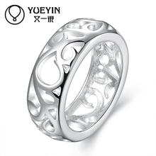 Vinda nova prata anéis para mulheres com CZ jóias cristal bijoux bague anéis de casamento anel de noivado branco 2024 - compre barato