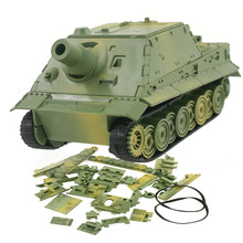 4D Model Building Kits Military Model Assembly Turmtiger Assault Tiger Tank Educational Toys Collection High-density Material 2024 - buy cheap