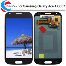 Pantalla LCD SUPER AMOLED para móvil, montaje de digitalizador con pantalla táctil, color blanco/gris, para Samsung Galaxy Ace 4, SM-G357, G357, G357FZ, Ace4 2024 - compra barato