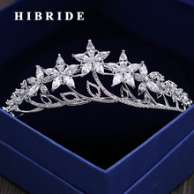 HIBRIDE Flower Women Tiaras Crowns Wedding Bridal Jewelry Classic Female Hair Accessories For Party Gifts C-29 2024 - buy cheap