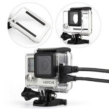 GoPro Hero 4 Skeleton Housing Case Side Open Protective Cover with Standard Waterproof Backdoor for GoPro Hero 4 Camera 2024 - buy cheap