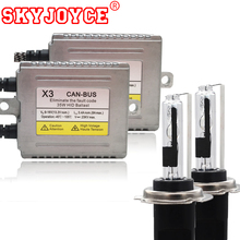 Skyjoyce-kit de canbus hid h7r, base de metal 35w, 12v, kit h7r, cancelador de farol, camada de revestimento 2024 - compre barato