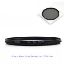 52mm 55mm Circular Polarizer Lens (CPL) Filter (Black) for all SLR Camera/Digital Camera/Camcorder DV with 52mm Diameter Lens 2024 - buy cheap