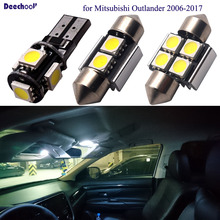 deechooll 13 x LED Lamp Car Bulbs for Mitsubishi Outlander 2006-2017, Auto Interior Light for Dome Parking License Plate Lights 2024 - buy cheap