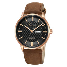 Luxury fashion casual gold silver watches ladies Quartz Sport Military Stainless Steel Dial Leather Band Wrist Watch A40 2024 - buy cheap
