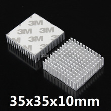 2 Pieces lot 35x35x10mm Aluminum IC Cooling Cooler Heat Sink Heatsinks 2024 - buy cheap