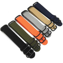 Heavy Duty Nylon NATO Watchband Strap 20mm 22mm 24mm Watch Band Zulu Strap Stainless Steel Ring Buckle Canvas Army 2024 - buy cheap