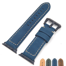 2020 Men top quality Genuine Leather Watch band Strap For Apple Watch Band Series 1 2 3 iwatch 38 42mm watchbands Fast delivery 2024 - buy cheap