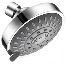Torneira do chuveiro de alta pressão 4 Polegada 5-setting ajustável cabeça de chuveiro filtro de poupança de água torneira de banho spray superior para banheiro 19may17 2024 - compre barato