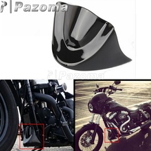 Gloss Black Motorcycle Front Chin Spoiler Cover Air Dam Lower Fairing Guard for Harley Dyna Street Bob Fat Bob FXDL 2006-2020 2024 - buy cheap