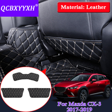 QCBXYYXH Car Armrest Cover Kick Pad Case Back Seat Protection Mat Children Anti-Kick Pad For Mazda CX-3 2017-2019 Accessory 2024 - buy cheap