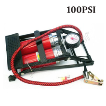 high quality Car  pump air compressor Car-styling Foot Air Pump 100PSI Car Vehicle Tires Bicycle Bike Motorbike Ball Inflator 2024 - buy cheap